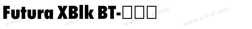 Futura XBlk BT字体转换 Futura XBlk BT字体转换
